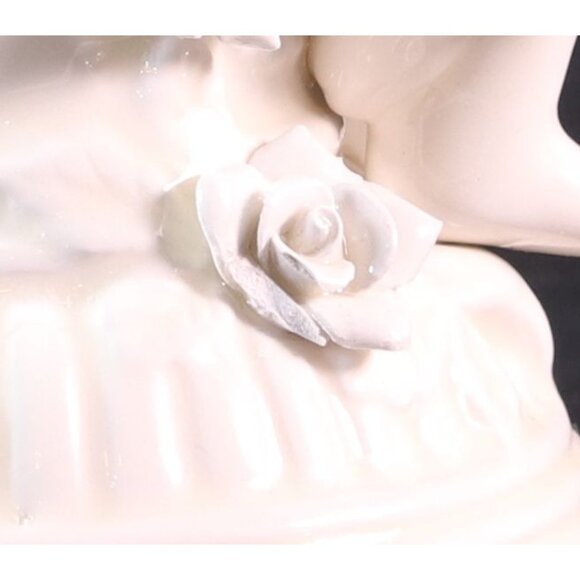 Avon China Cherub Angels Vintage Candlestick Holders Set Of 2 1990s - Picture 10 of 10